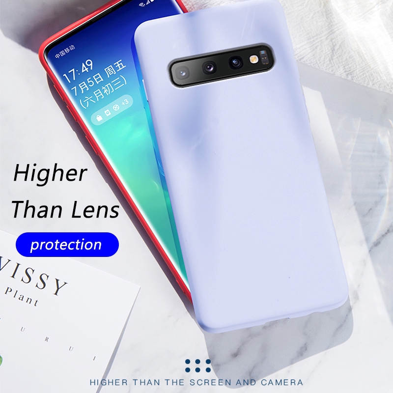 Ốp điện thoại bằng silicon mềm màu trơn cho SAMSUNG GALAXY S9 S8 PLUS S10E