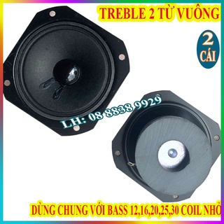 Treble 2 từ vuông bmb 7cm bình dân - giá 2 loa