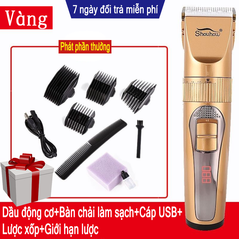 Tông đơ Cắt Tóc Gia đình Dụng Cụ Cắt Shouhow Tặng Kèm Nhiều Quà Tặng Thích Hợp Cho Trẻ Sơ Sinh, Người Trưởng Thành