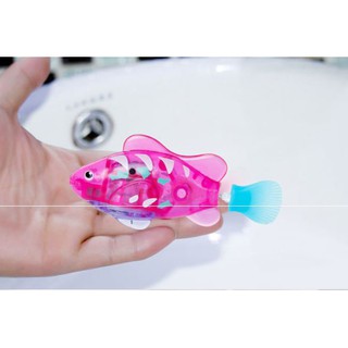 Cá cảnh chạy pin có đèn led Robo Fish