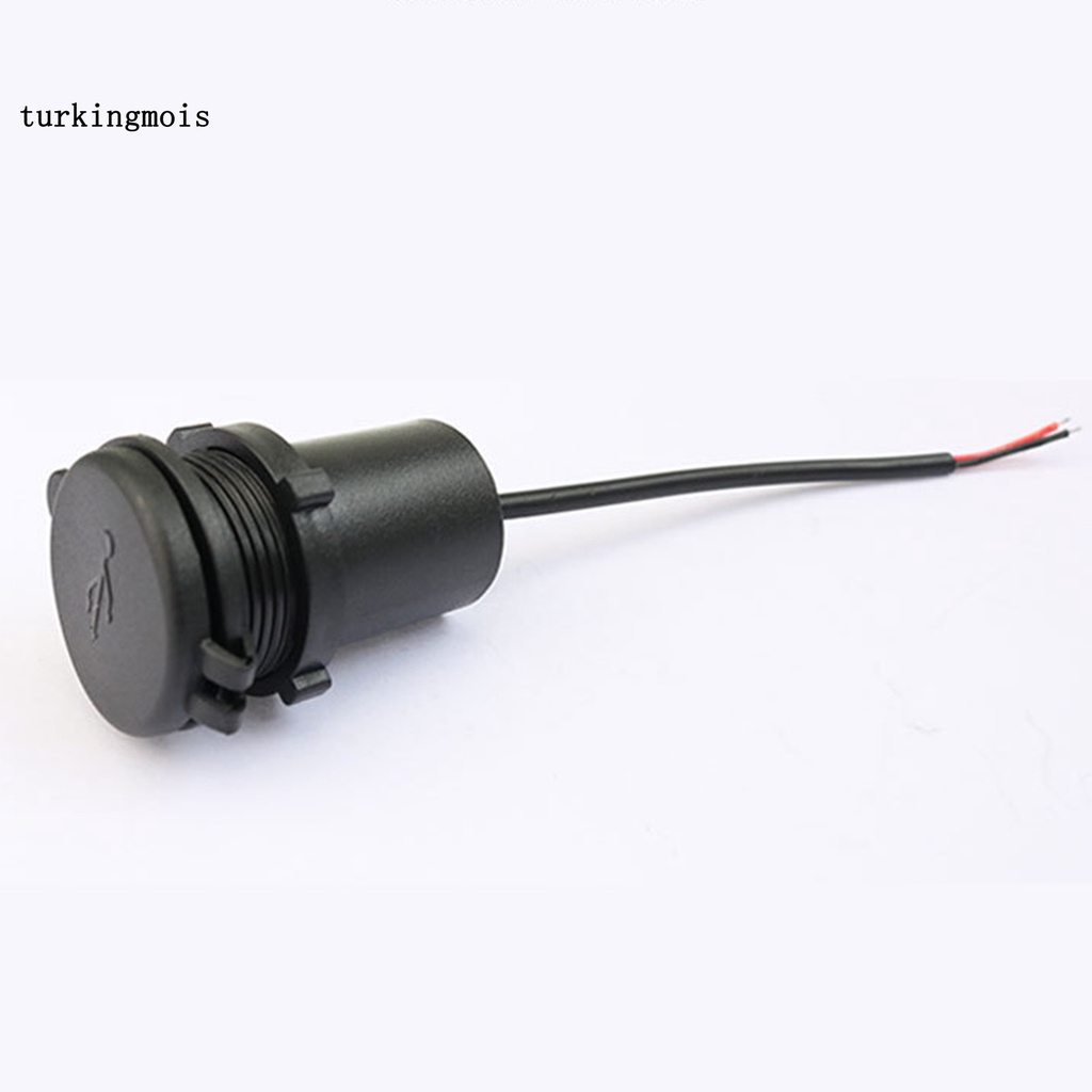 Cục Sạc Nhanh USB Màu Đen Chống Nước Cho Xe Máy