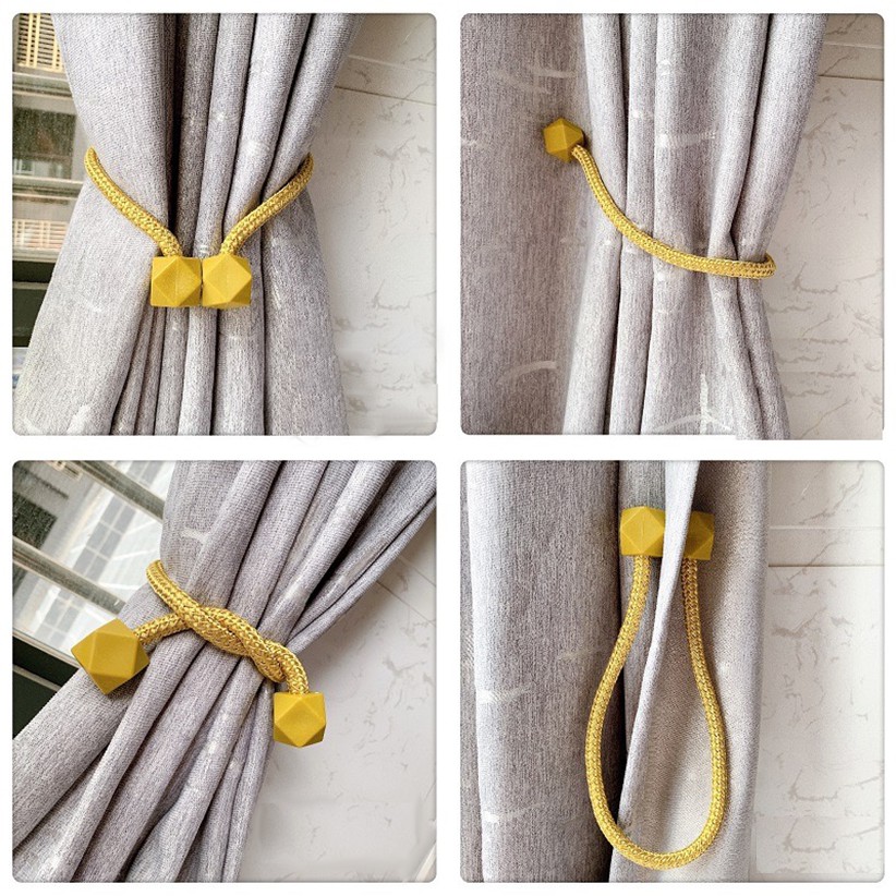 SUPO Depot - 1pc Magnetic Curtain Tieback Curtain Buckle Strap Home Decor Accessories Drapery Holdback Clip