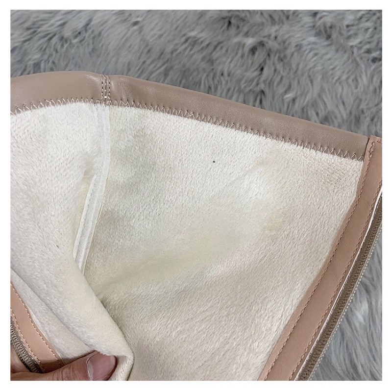 Giày boot da cao cổ / boost bệt tới gối basic siêu chất đế 3p - đơn giản thời thượng HOT TREND Ulzzang