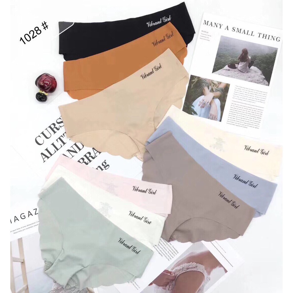 Quần lót su cao cấp viền sóng chữ siêu êm mịn 1028