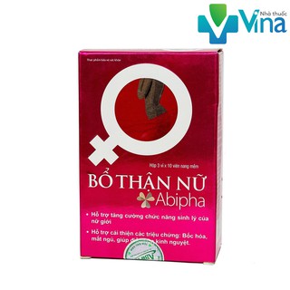 Tăng cường sinh lý nữ giới, điều hoà kinh nguyệt Bổ Thận Nữ Abipha