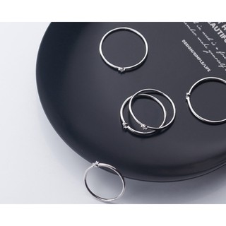 Nhẫn bạc nữ 1 viên đá mảnh