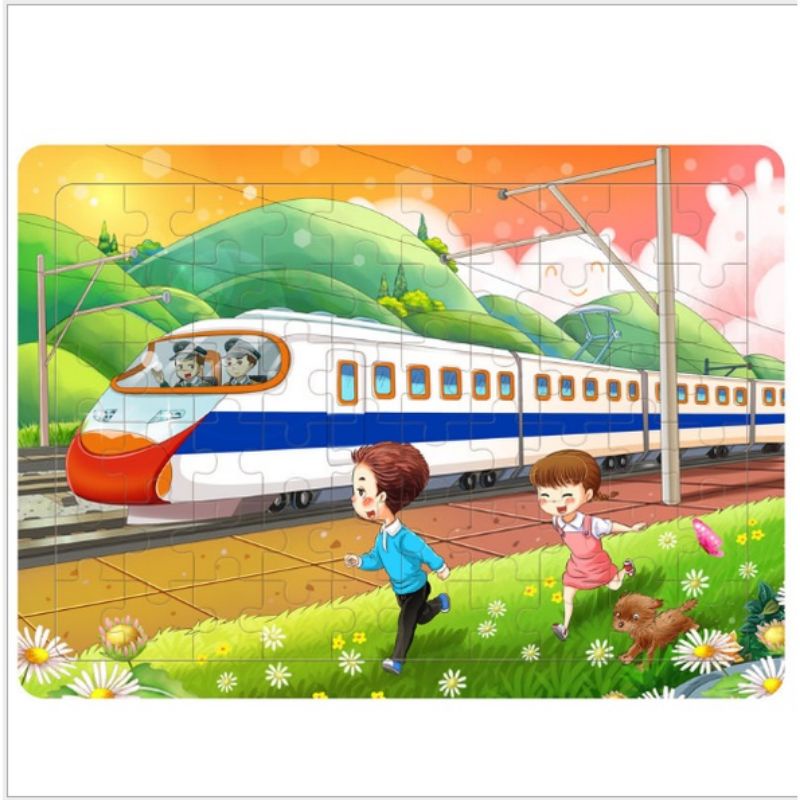 Tranh ghép gỗ 60 mảnh cỡ đại