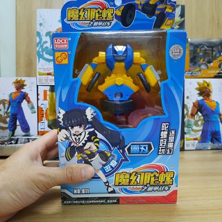 Đồ chơi con quay võ thần giáp sĩ mô hình Nhẫn Giả Sấm Sét, đại bàng lửa, ma pháp ảo ảnh đồ chơi trẻ em