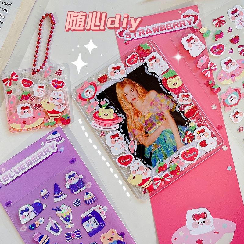Flowertree 1 Sticker Dán Trang Trí Hình Thỏ Đáng Yêu