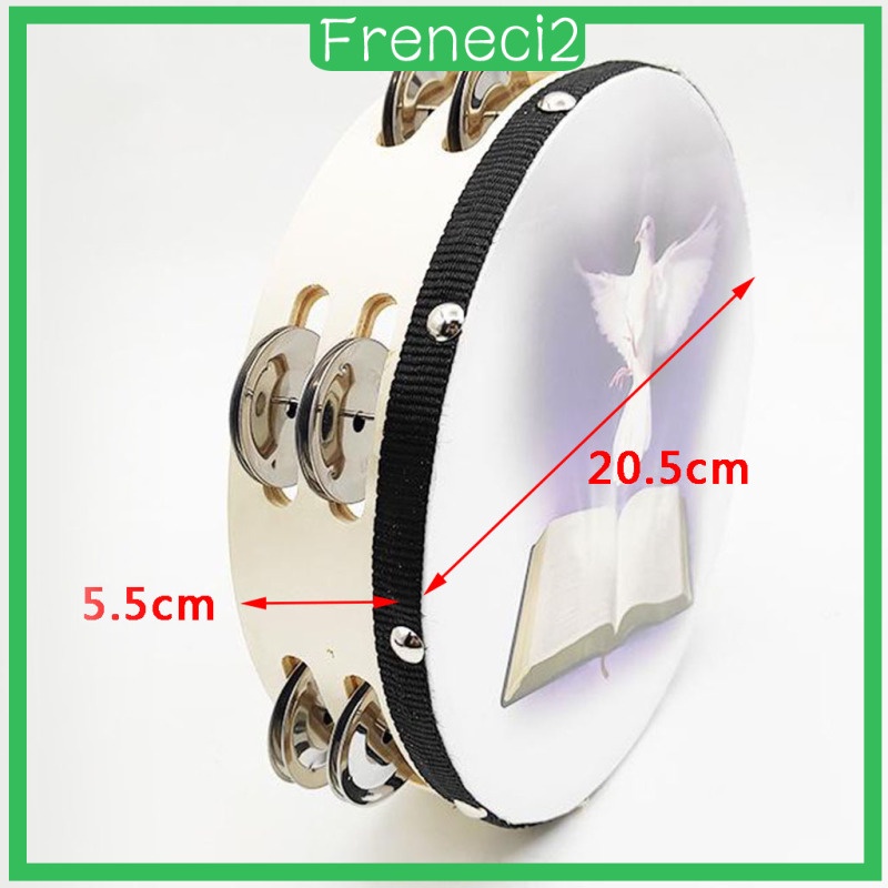 Trống Lục Lạc Kim Loại Tay Cầm 8 &quot;Freneci2