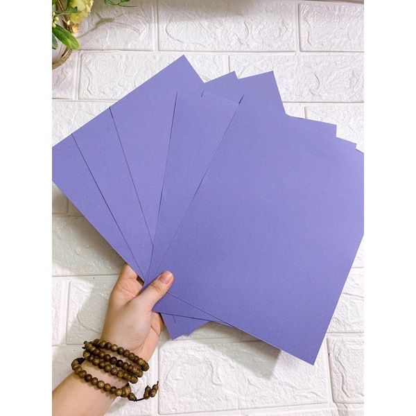 Giấy mĩ thuật kích thước 19x24cm dùng để làm đồ handmade - Định lượng 180gsm