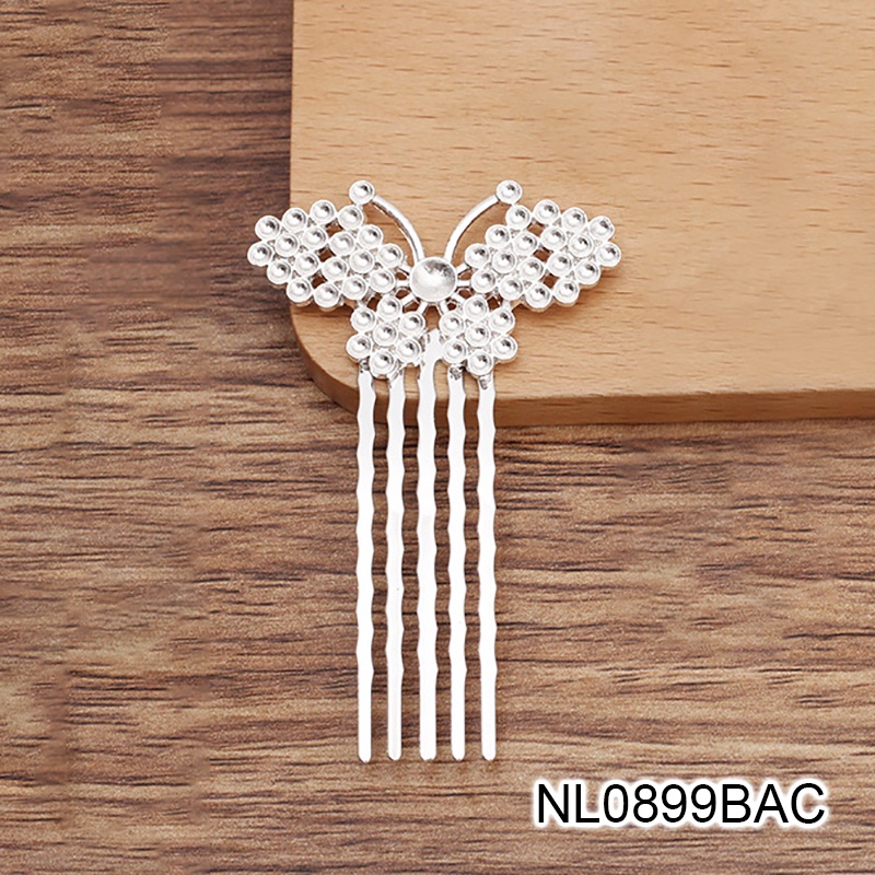 1 cài tóc đúc họa tiết bươm bướm 65*42mm nguyên liệu làm trâm làm trang sức cổ trang