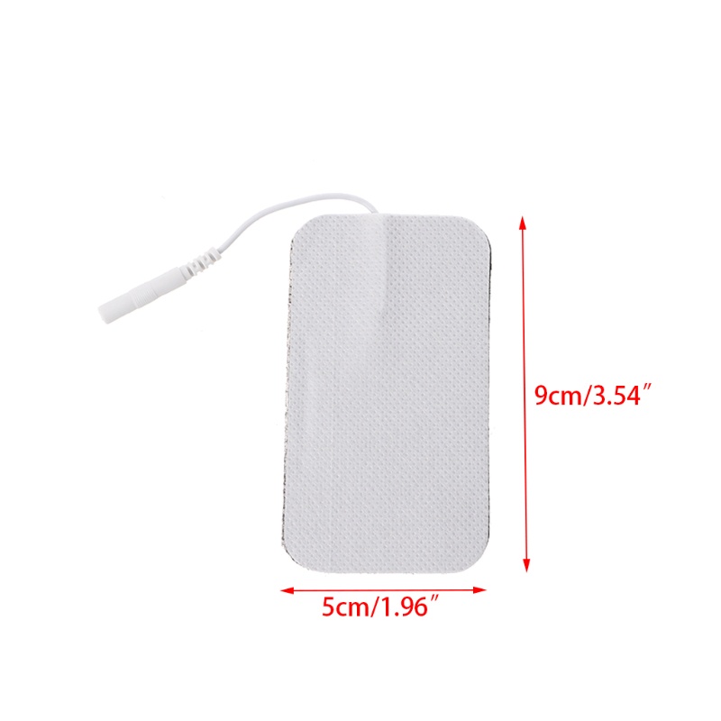 1 Cặp Miếng Dán Điện Cực Lớn 90x50mm Có Thể Tái Sử Dụng Cho Máy Tens Machine