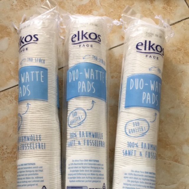Bông tẩy trang Elkos 140 Miếng Đức | BigBuy360 - bigbuy360.vn