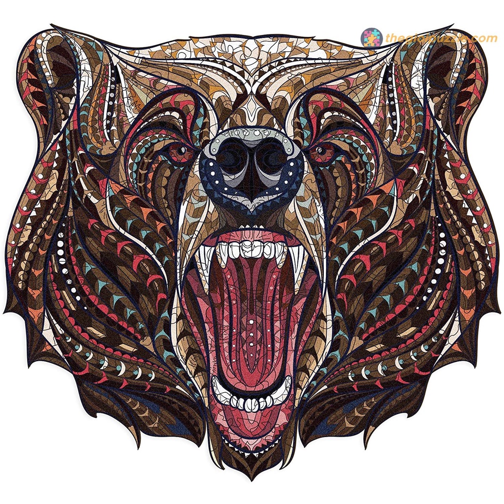 Bộ Xếp Hình Gỗ Thegioipuzzle Ghép Hình Puzzle- Con Gấu TGP081