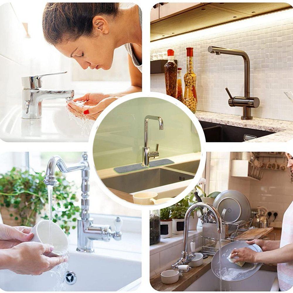 Thảm Chùi Chân Bằng Sợi Micro Thấm Hút Nước Chống Văng Cho Nhà Bếp / Phòng Tắm