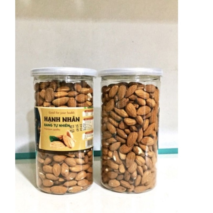 Hạnh nhân rang chín tự nhiên tách vỏ nhập khẩu Mỹ hộp 500gr