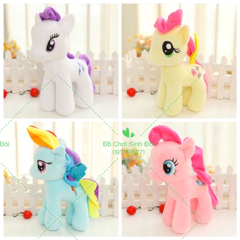 Thú bông nhựa pony - 28cm
