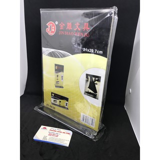 Menu Mica Để Bàn A4 (21x29,7cm) - Kệ Menu Mica Thực Đơn A4