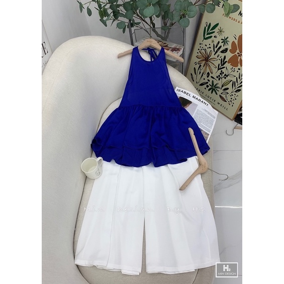 Set Yếm Xanh Dáng Dài