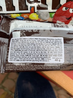 KẸO SOCOLA SỮA M&M 40g