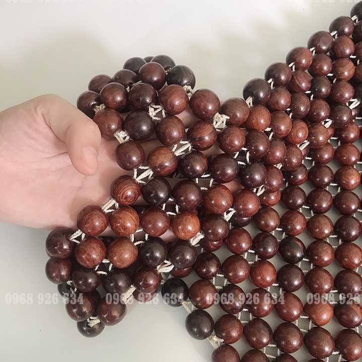 Lót ghế ô tô FREESHIP Đệm ghế ô tô hạt gỗ cẩm cao cấp loại trùm vai cho ô tô, xe hơi, văn phòng xe khách