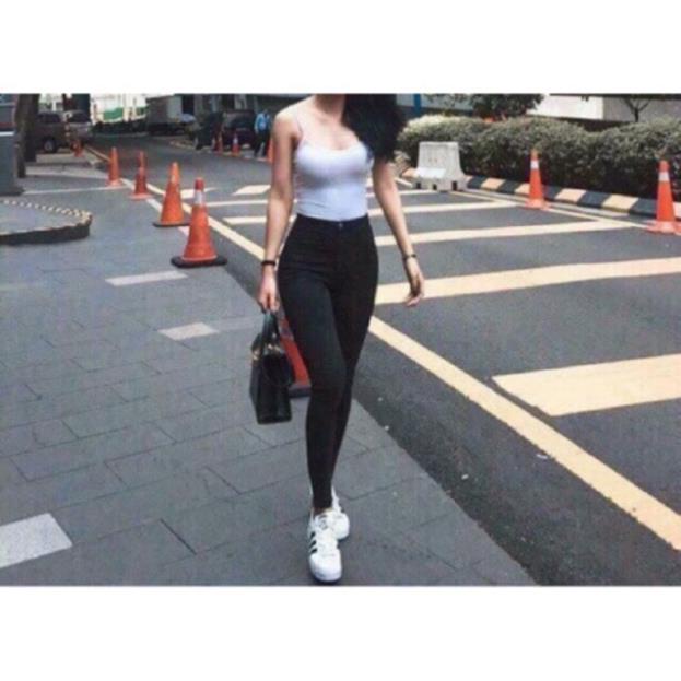 Mã 0541 Quần Legging Khóa Kéo Có 1 Khuy - Bigsize 80kg GH50