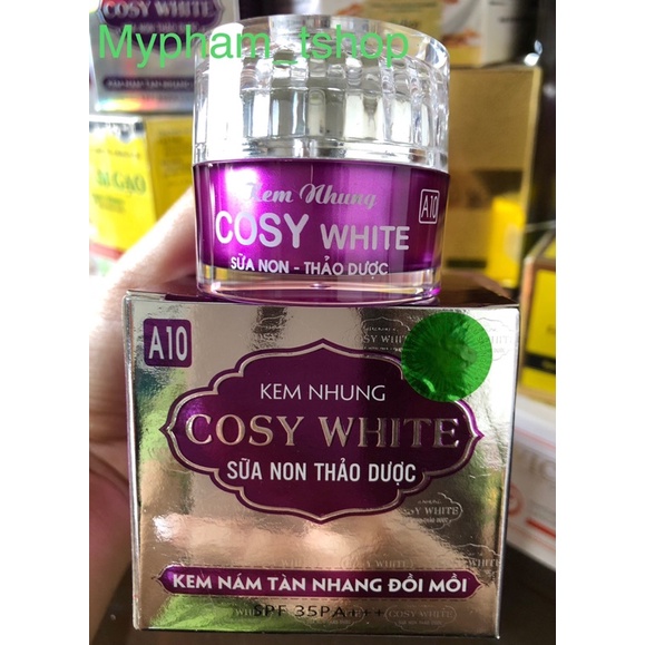 Kem Nhung Sữa Non Thảo Dược Cosy White Ngừa Nám Tàn Nhang Đồi Mồi A10 18gram