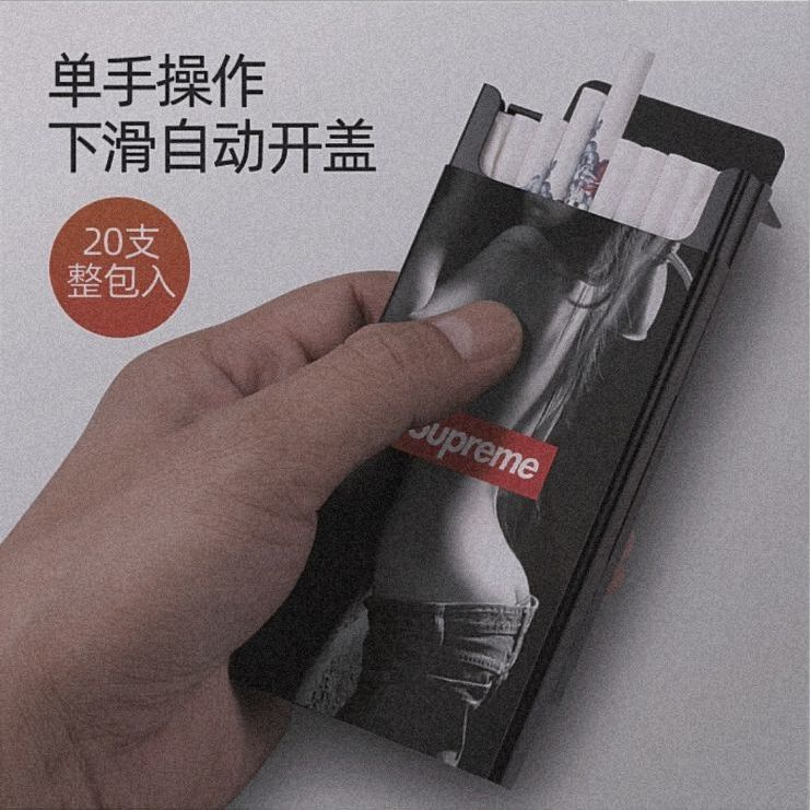 Hộp Đựng Thuốc Lá 20 Ngăn Bằng Hợp Kim Nhôm Cao Cấp Ốp