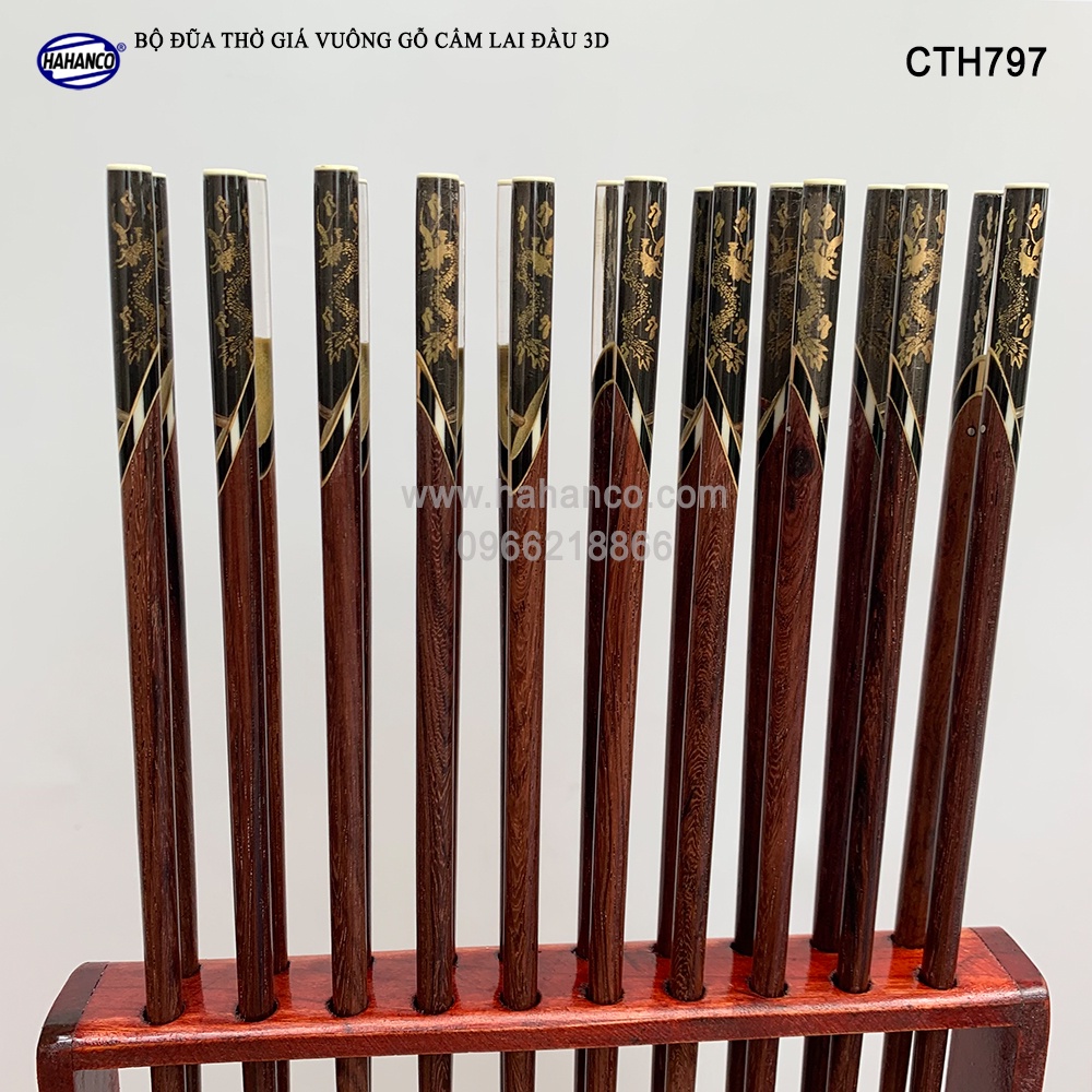 Bộ đũa thờ 10 đôi đũa Cẩm đầu 3D PHONG THỦY - Tâm linh - truyền thống văn hóa Việt