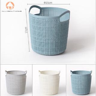 Thùng Đựng Quần Áo Giặt Dạng Tròn Bằng Chất Liệu Giả Vải Lanh