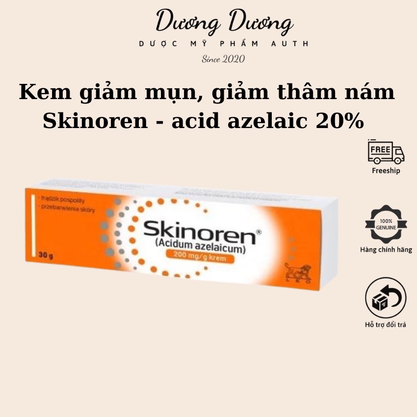 Kem Skinoren giảm mụn, giảm thâm Azelaic Acid 200mg/g 30g Ba Lan