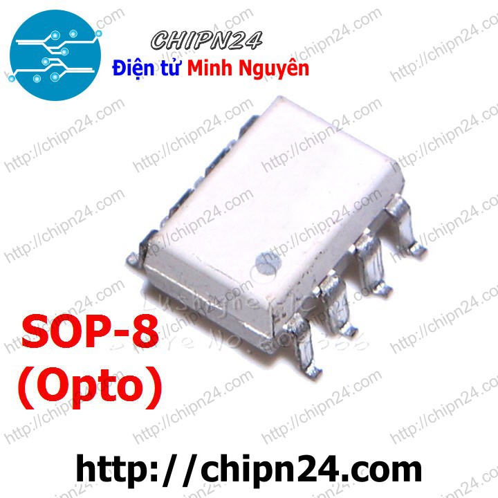 [2 CON] Opto Dán TLP521 2GB SOP-8 Trắng (TLP521-2 P521-2) (SMD Dán)