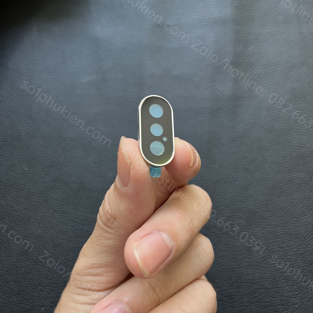 Kính cường lực bảo vệ camera liền viền chụp nhôm ip X Xs max trong suốt, bảo vệ camera toàn diện