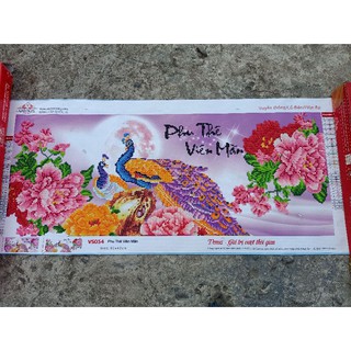 Tranh đính đá vợ chồng công thành phẩm