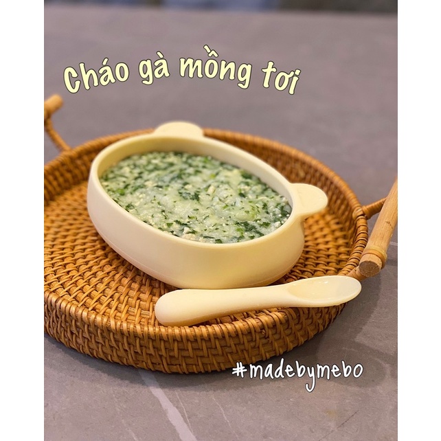 [BLUE MAMA] BÁT/ ĐĨA ĂN DẶM HÌNH GẤU SILICON