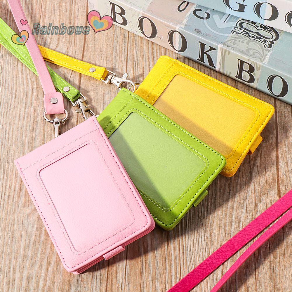 Ví Đựng Thẻ Đa Năng Màu Cầu Vồng Thời Trang Cho Nam Và Nữ Giá Đỡ