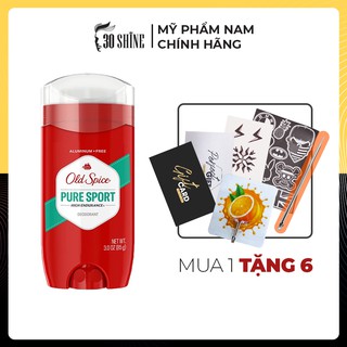 Sáp khử mùi Old Spice Pure Sport 85g - 30Shine phân phối chính hãng
