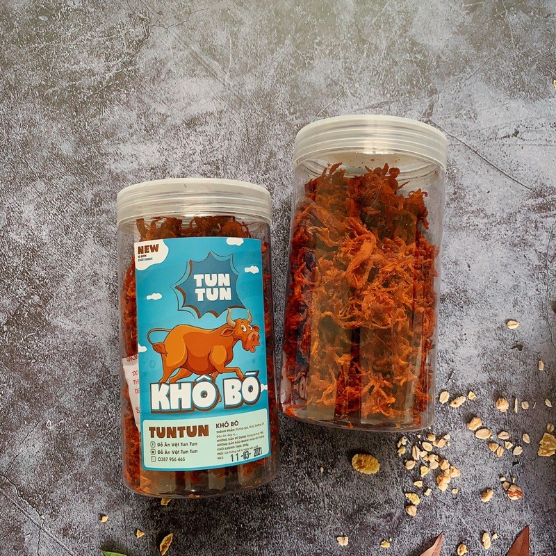 [Mã GROXUAN1 giảm 8% đơn 150K] Khô bò xé sợi loại ngon, hũ pet 250g | TunTun - Thế Giới Đồ Ăn Vặt - Đồ Ăn Vặt Hà Nội | BigBuy360 - bigbuy360.vn