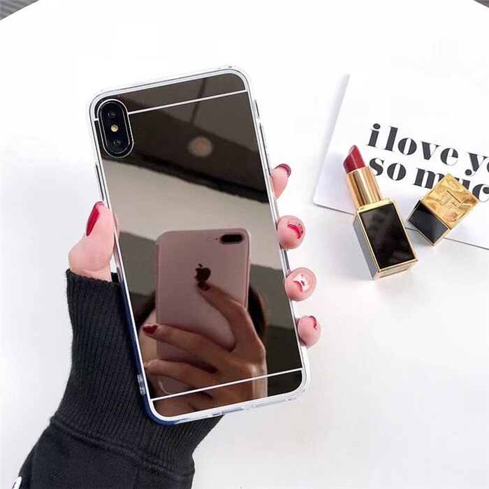 Fashion Luxury Rose Gold Mirror Case for iPhone 6 6s 7 8 Plus Phone Case iPhone XS Max XR X 11 Pro Max Cover