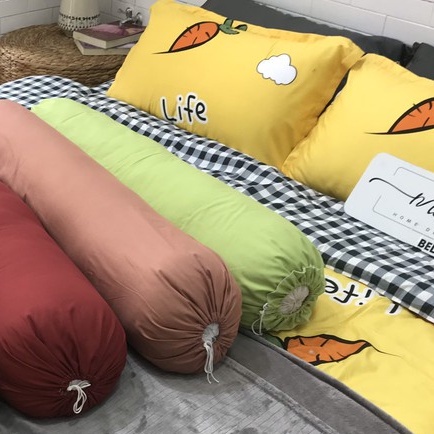 Vỏ gối ôm Cotton TC cao cấp thoáng mát nhập khẩu nhiều màu - 35x100 cm