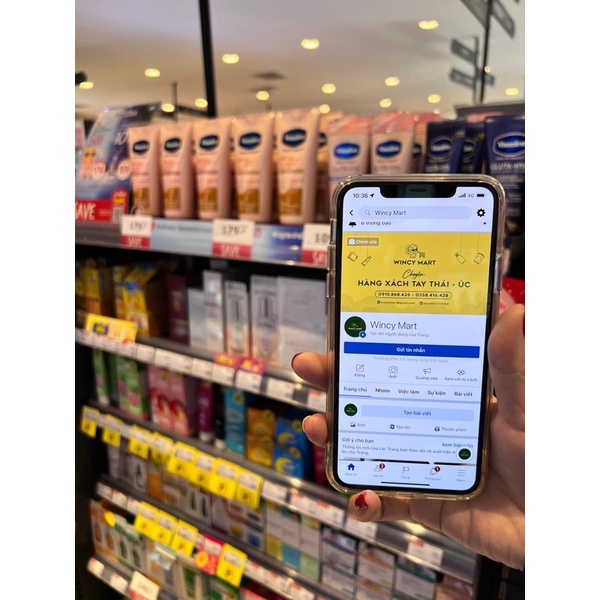 [Nội Địa Thái] Sữa Dưỡng Thể Chống Nắng Trắng Da VASELINE 50X Healthy Bright SPF50+ PA++++ 300ML - Wincy Mart