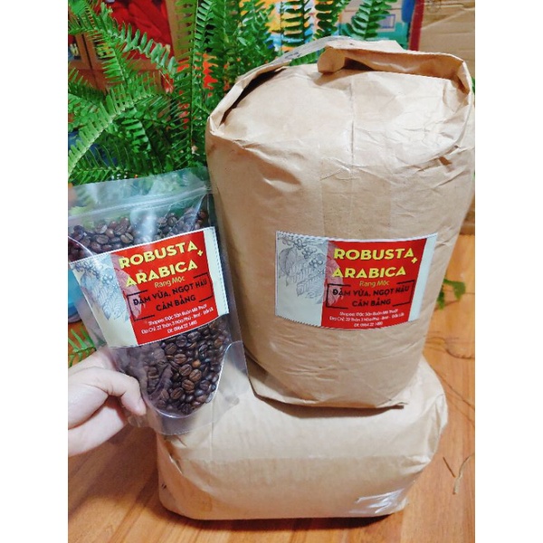 Cafe Arabica mix Robusta nguyên chất Ban Mê Thuột 500g