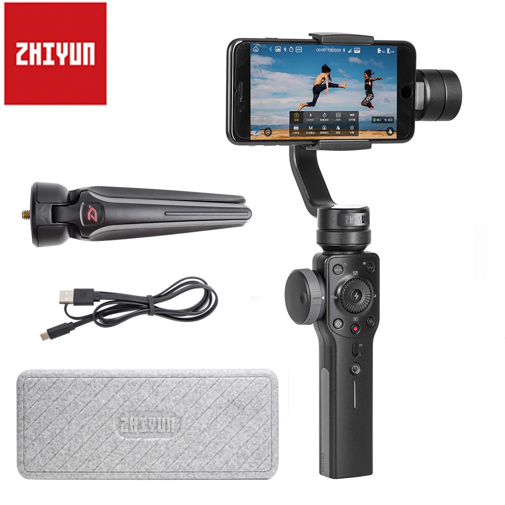 Gimbal Zhiyun Smooth 4 Gậy chống rung cho điện thoại - Hàng Chính Hãng Bảo Hành 12 Tháng - Mới nguyên Seal 100%