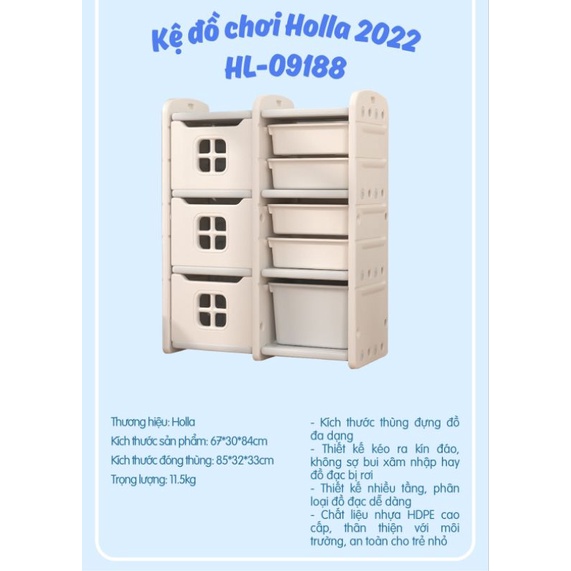 Kệ Đồ Chơi ô tô Holla Tủ Đựng Đồ Ô Tô Đa Năng Cho Bé