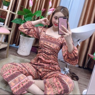 Set thổ cẩm rút dây ! dài tay .