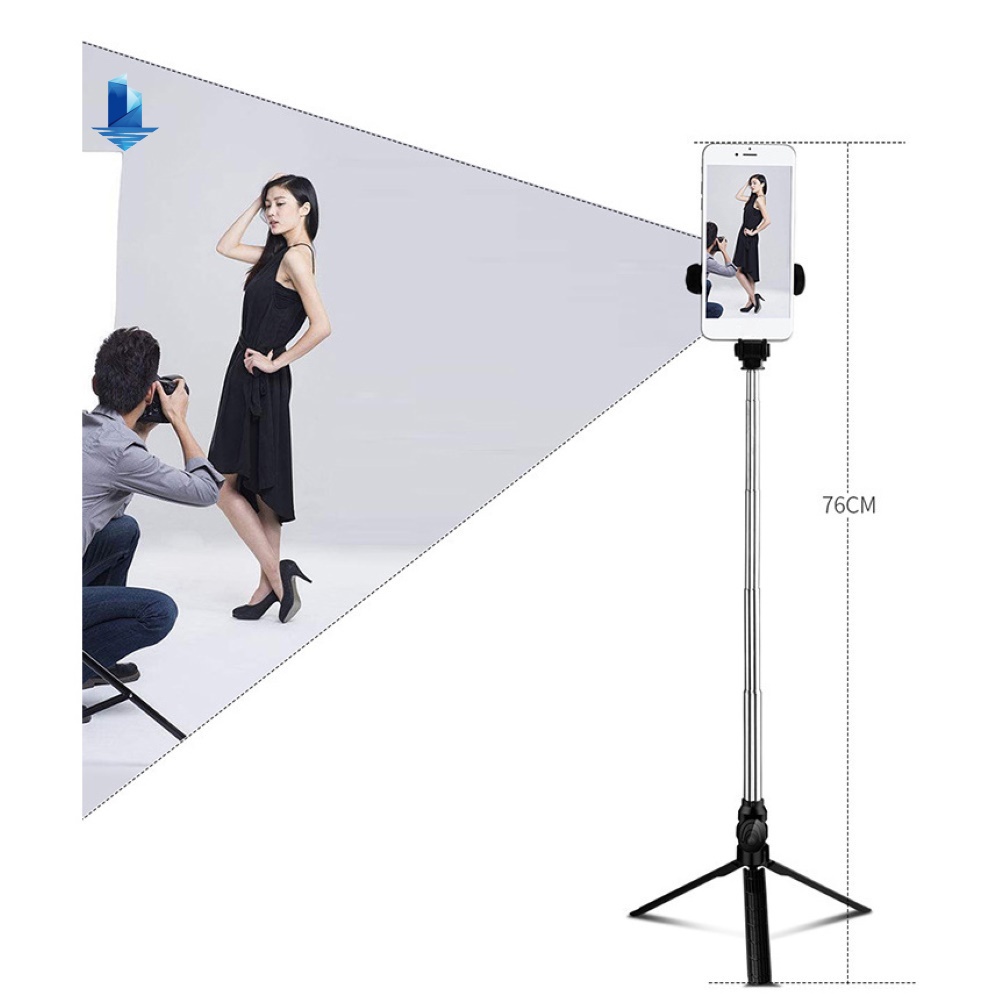 Gậy Selfie Xoay 360 Độ Kết Nối Bluetooth Cho Điện Thoại | BigBuy360 - bigbuy360.vn
