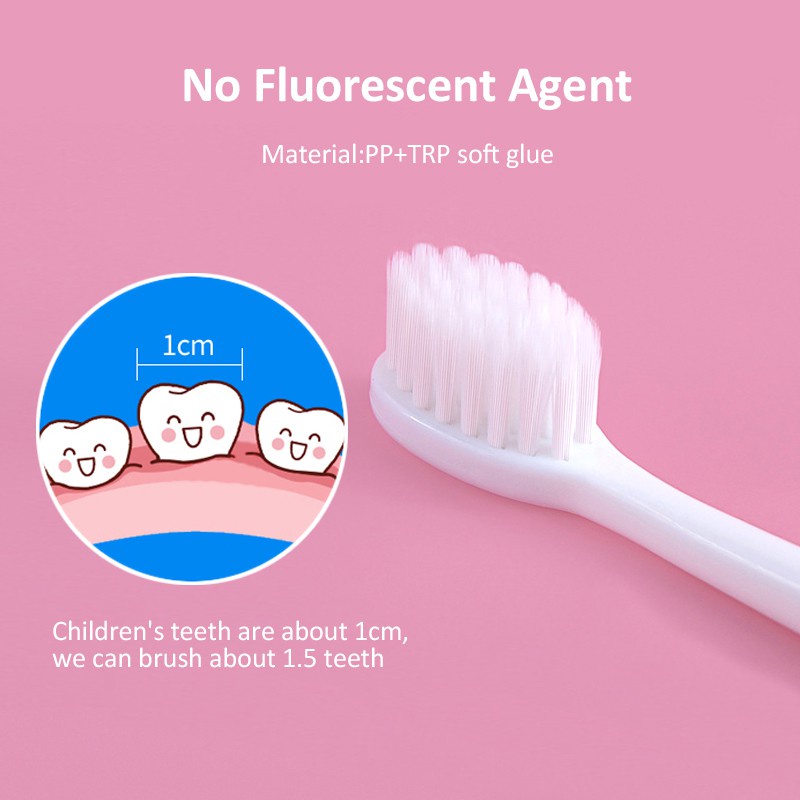 Bàn Chải Đánh Răng Với Lông Mềm Thiết Kế Cho Bé Từ 1-12 Tuổi