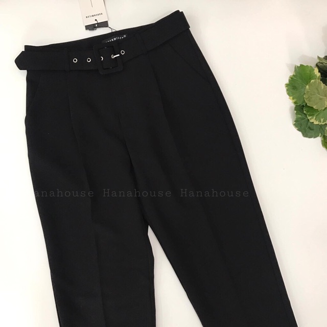 Quần tây baggy đai lên dáng xinh