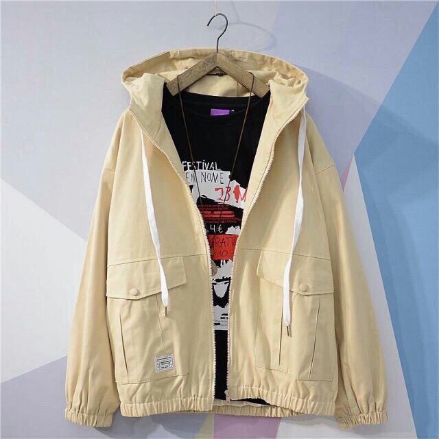 Áo khoác dù nam nữ in  hoạt hình dễ thương TP [NewUnisex]